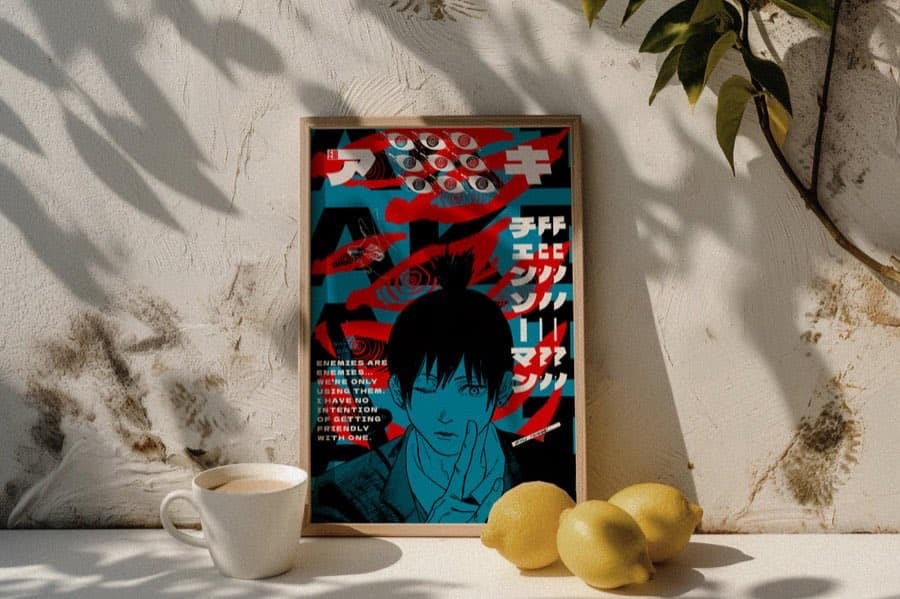 Aki Hayakawa poster by Naramu Designs · product photo 2