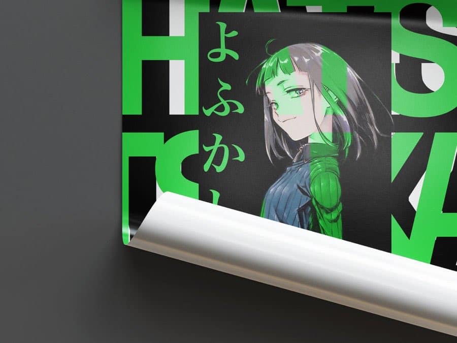 Hatsuka Suzushiro poster by Naramu Designs · product photo 2