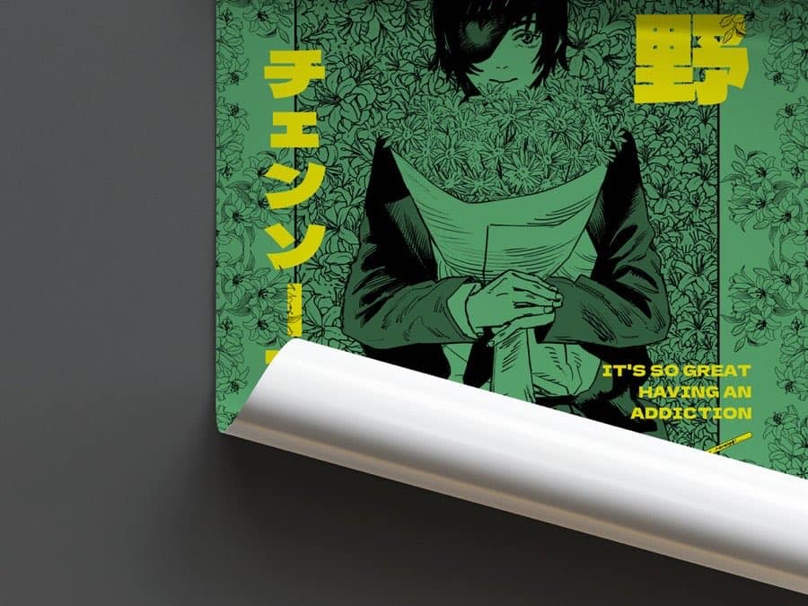 Himeno poster by Naramu Designs · product photo 2