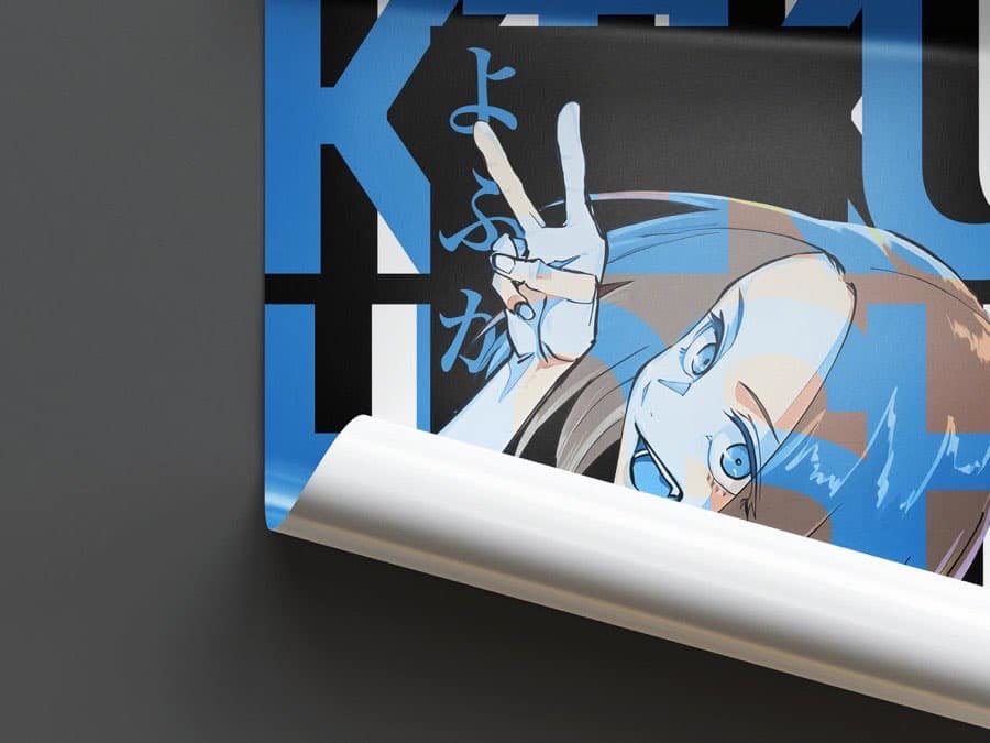 Kiku Hoshimi poster by Naramu Designs · product photo 2