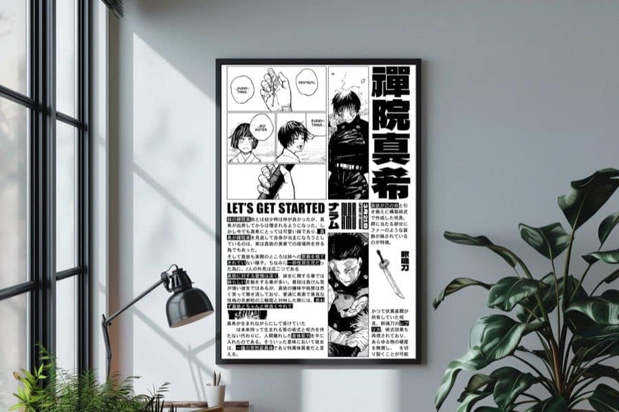 Maki Zenin poster by Naramu Designs · product photo 1
