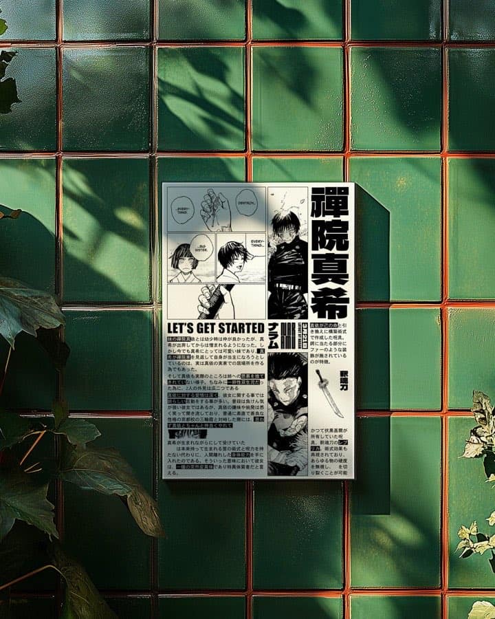 Maki Zenin poster by Naramu Designs · product photo 4