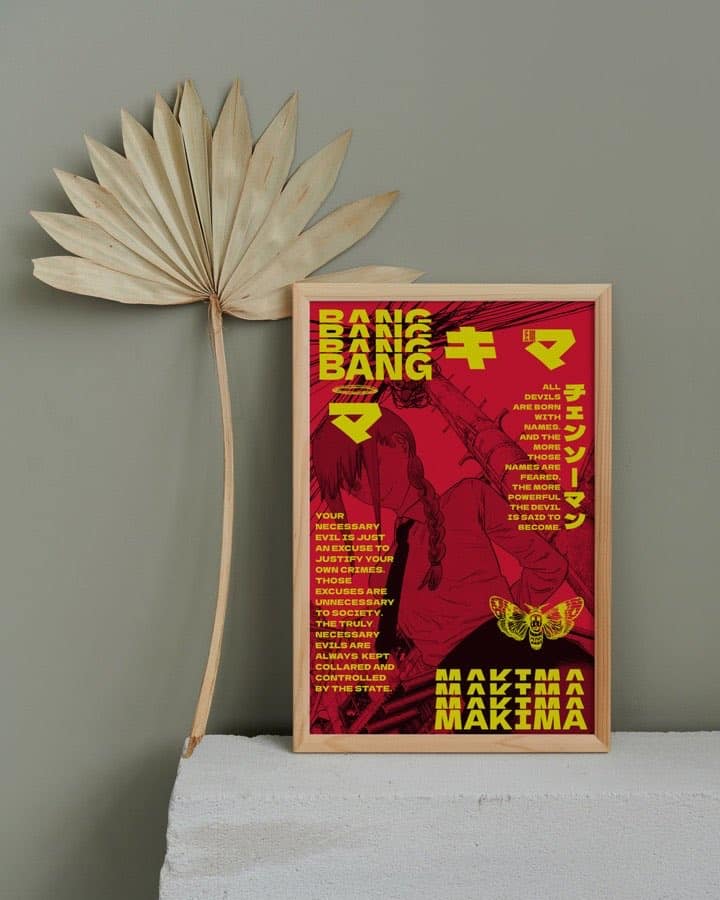 Makima poster by Naramu Designs · product photo 3