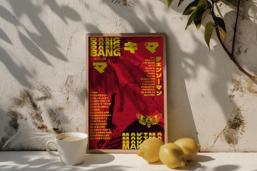 Makima poster by Naramu Designs · product photo 4