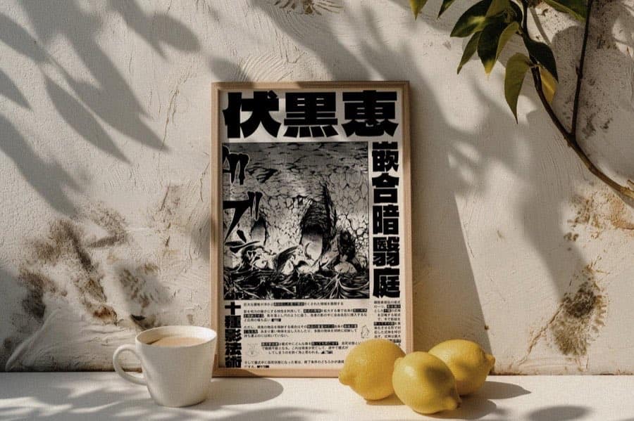 Megumi Fushiguro poster by Naramu Designs · product photo 4