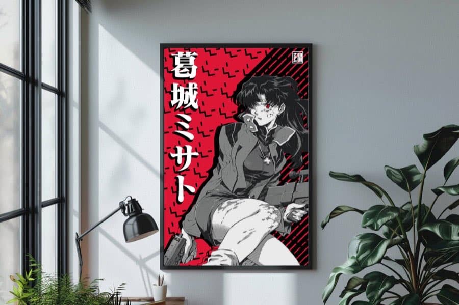 Misato Katsuragi poster by Naramu Designs · product photo 1