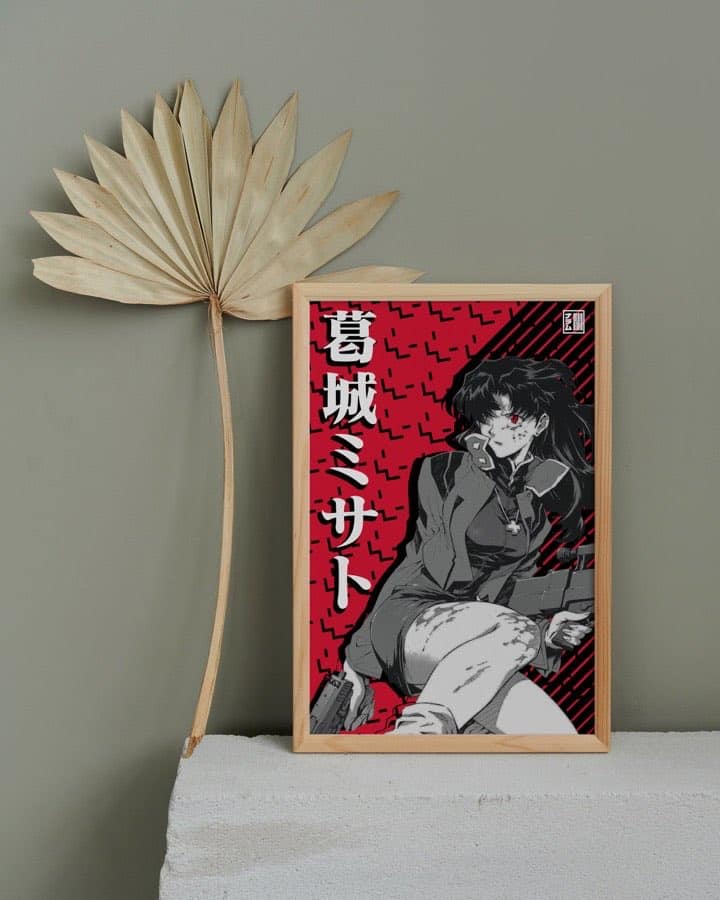 Misato Katsuragi poster by Naramu Designs · product photo 3
