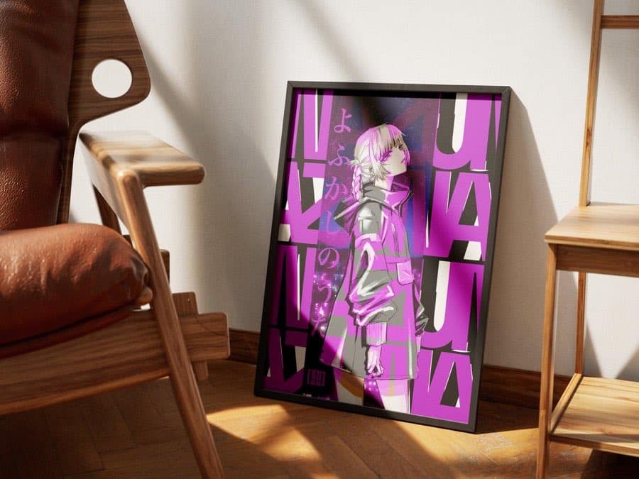 Nazuna, Neon poster by Naramu Designs · product photo 2