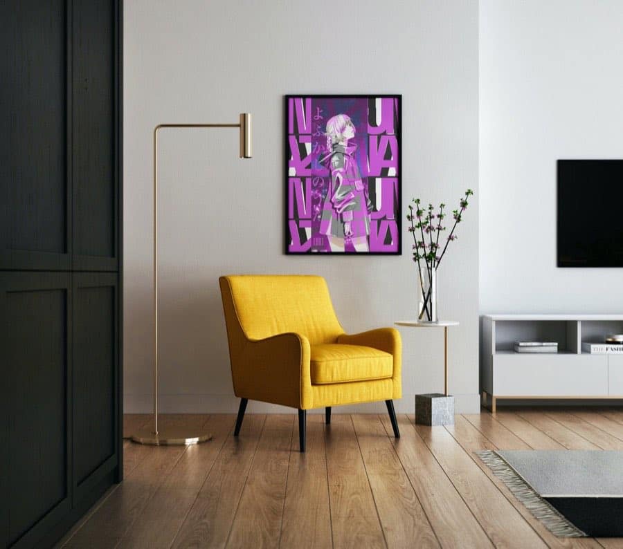 Nazuna, Neon poster by Naramu Designs · product photo 4