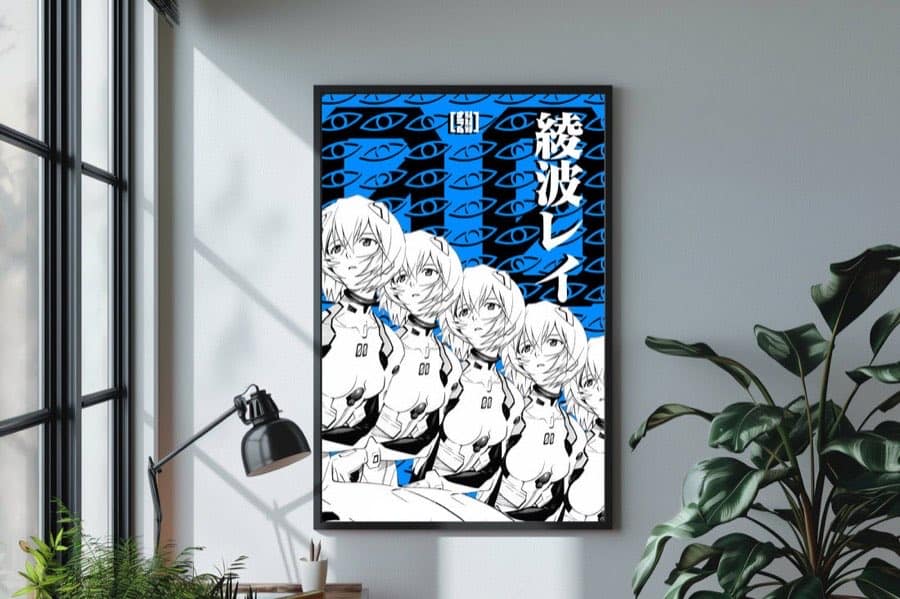 Rei Ayanami poster by Naramu Designs · product photo 1