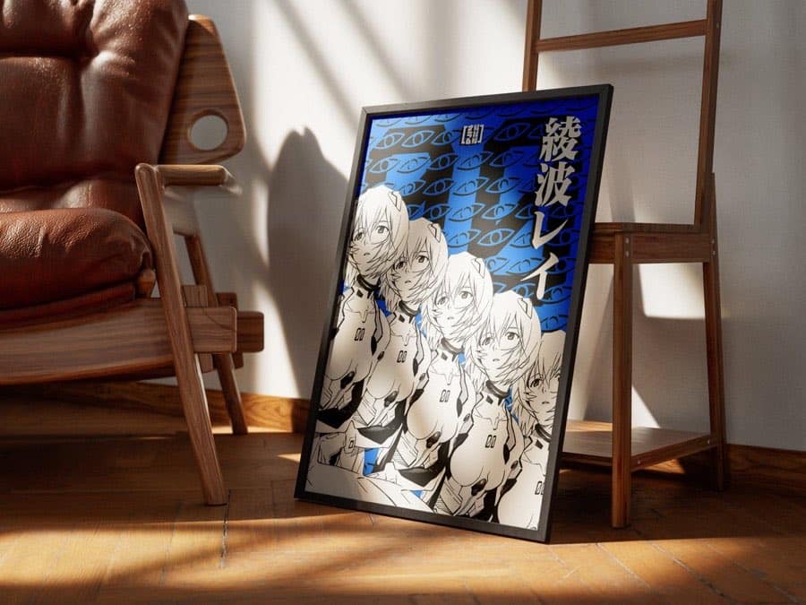 Rei Ayanami poster by Naramu Designs · product photo 3