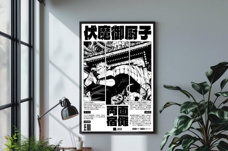 Ryomen Sukuna poster by Naramu Designs