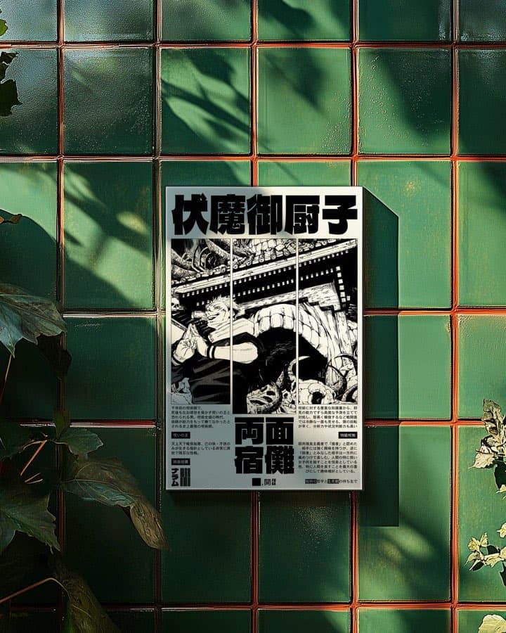Ryomen Sukuna poster by Naramu Designs · product photo 2