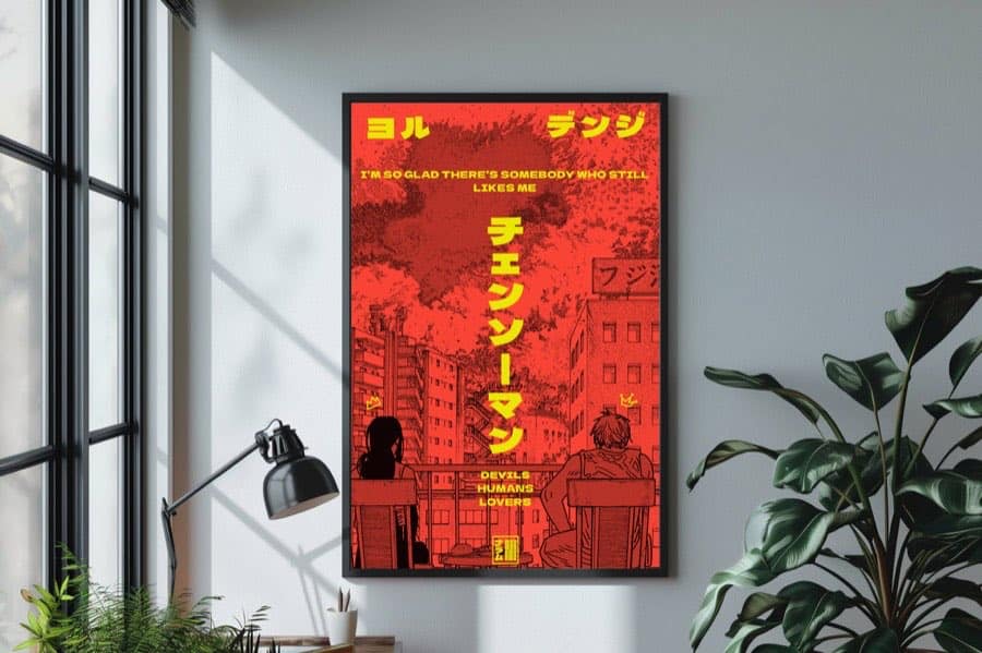 Yoru & Denji poster by Naramu Designs · product photo 1