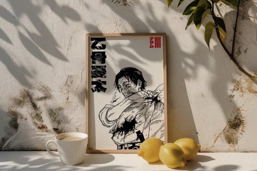 Yuta Okkotsu poster by Naramu Designs · product photo 4